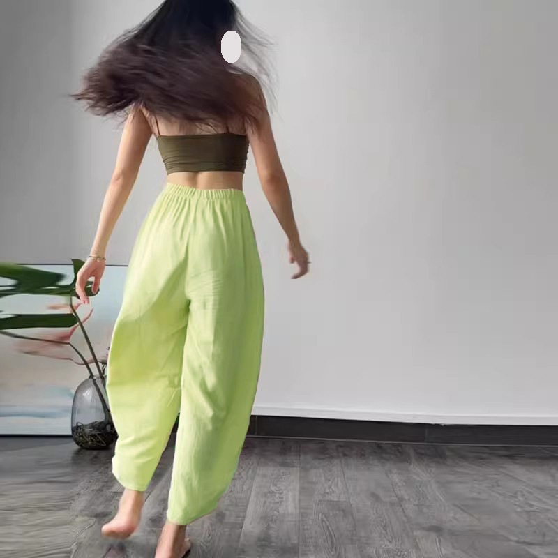 Nepal Style Carrot Pants, Loose Yoga Pants, Wide-Leg Pants, Export New Pants, Women's Casual Pants, Sports Nine-Point Pants