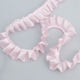 2.5cm solid color unilateral polyester pleated lace accessories handmade bag doll DIY craft lace jewelry
