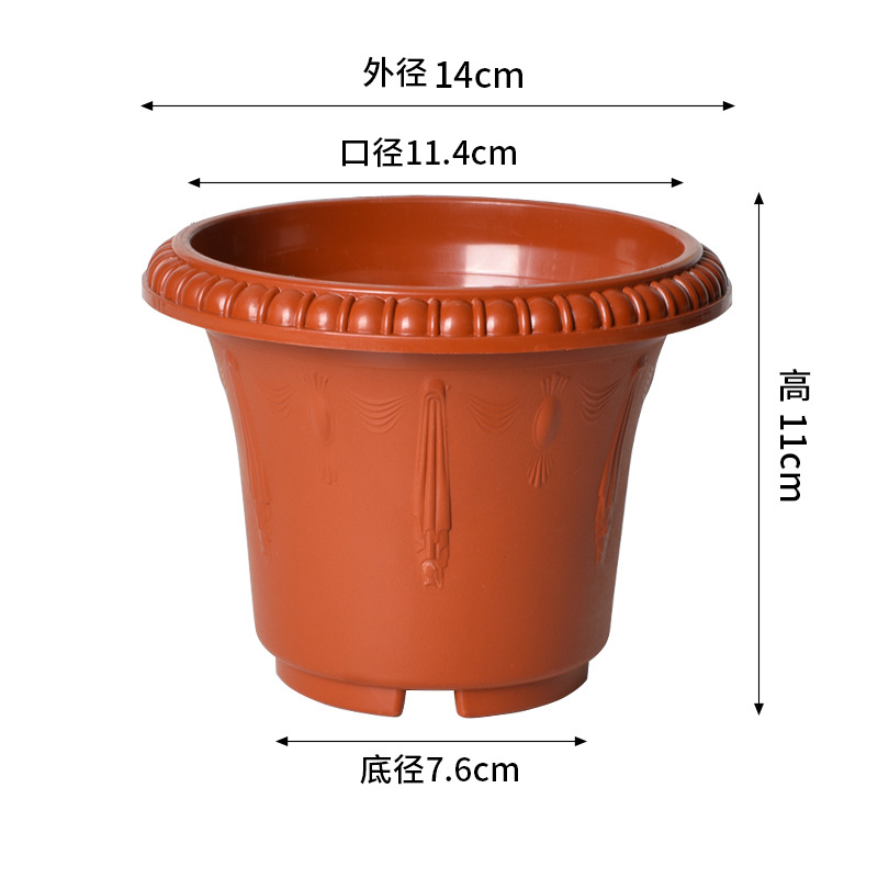 Maceta de Plástico para Plantas Resistente Engrosada para Balcón e Interior