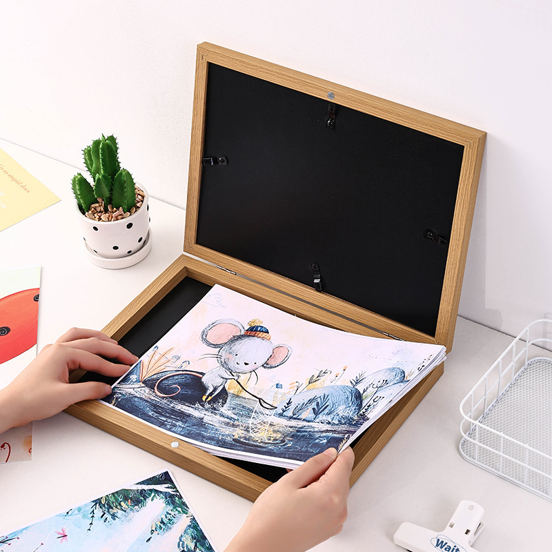 Flip photo frame Amazon cross-border A410x12.5in children's art frame painting storage magnetic suction picture frame wholesale Flip photo frame Amazon cross-border A410x12.5in children's art frame painting storage magnetic suction picture frame wholesale