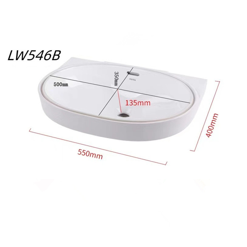 TO lavabo LW596RB / 1535B / 1536B lavabo cuadrado de cerámica inteligente incrustado lavabo de manos