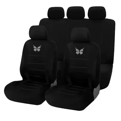 Universal seat cover — All Seasons Foreign Trade - black-9-piece-set-five-seats