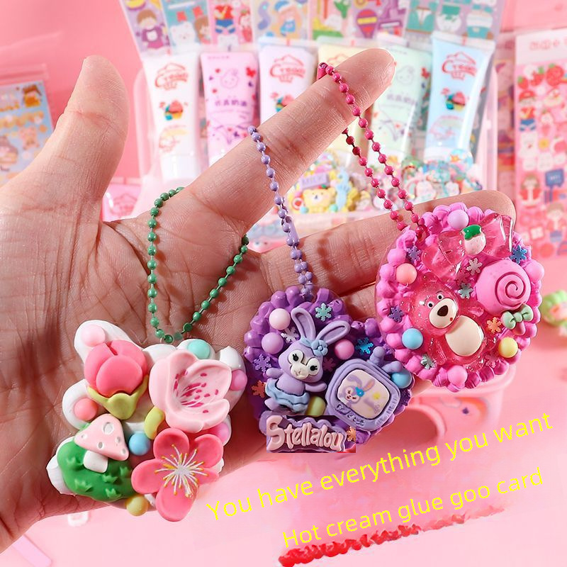 Cream Gel Goo Card Sticker Full Set of Luxury Tools Cute diy Hand ...