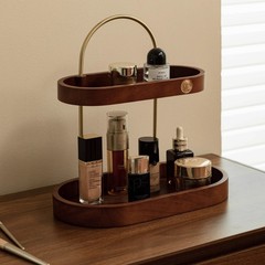 化粧品収納ボックスデスクトップ香水口紅収納ラック多層無垢材ドレッシングテーブルスキンケア製品ジュエリー収納ラック