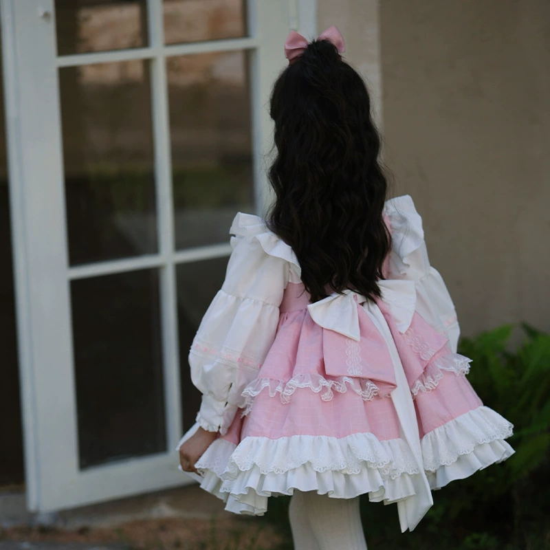 Весенняя милая маленькаяprincess костюм, тренд сезона, детская одежда, стильLolita, юбка-талия