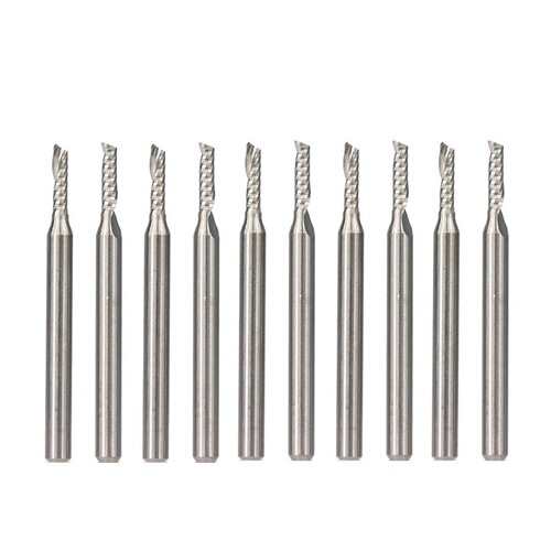 Cross-border new model 3.175 handle single flute spiral planer head CNC milling cutter 1 flute end mill wholesale