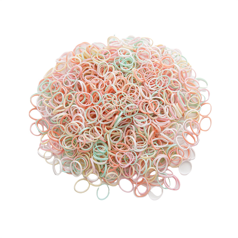 Los nuevos accesorios para el cabello de las niñas de tres Estados no dañan el color del cabello banda para el cabello cuerda elástica banda de goma desechable accesorios para el cabello para niños lote