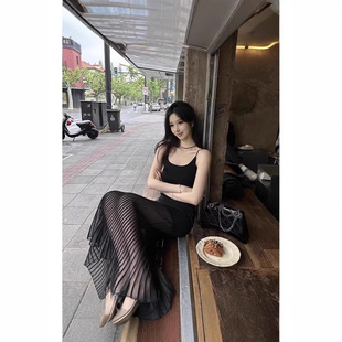 黑色连衣裙女夏
