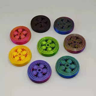 3D打印玩具烦躁圆形解压神器旋转陀螺跨境爆款指尖解压行星齿轮