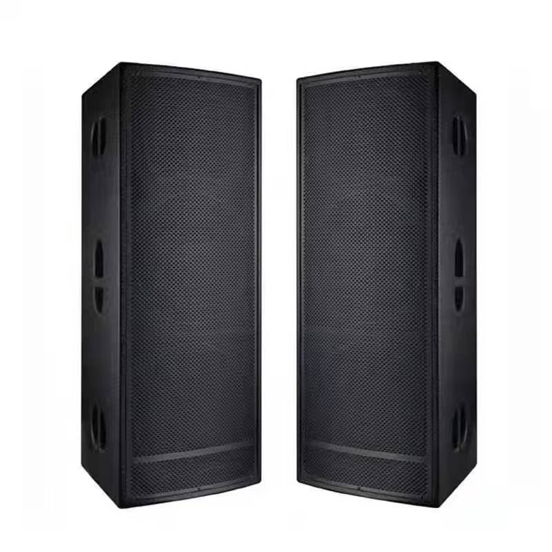 Altavoces de rendimiento al aire libre Altavoces de barra de sonido claro Altavoces duales de 15 pulgadas Audio de salón de banquetes de alta potencia