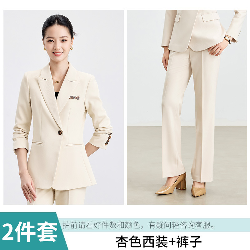 简约气质干练女神范职业西服套装秋冬高级感工作服小西装马甲套装|undefined