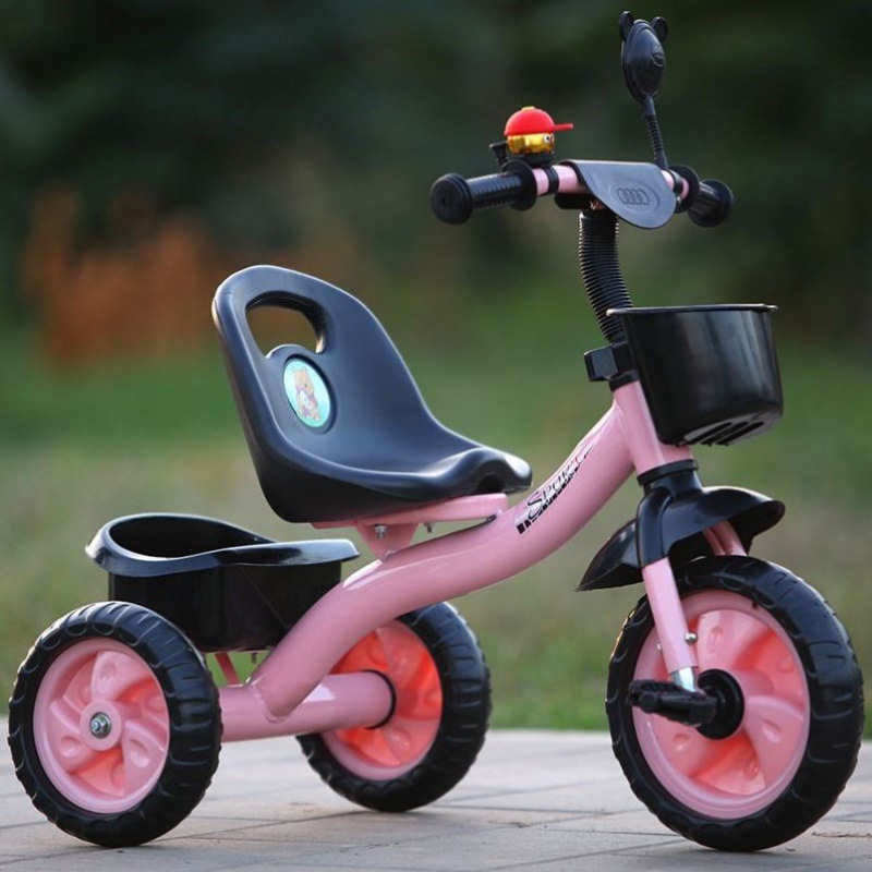 儿童三轮脚踏车1岁-5岁男女孩自行车婴幼儿平衡车宝宝手推车单车