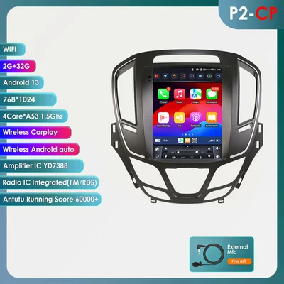 9.7inch Suitable for 2014-2018 Buick Regal/Opel Insignia Car-Mounted Vertical Screen Android Navigation Gps (DVD Navigation) - 232g-wifi-version-quad-core-carplay-97inch-suitable-for-14-18-buick-regalomega-insignia