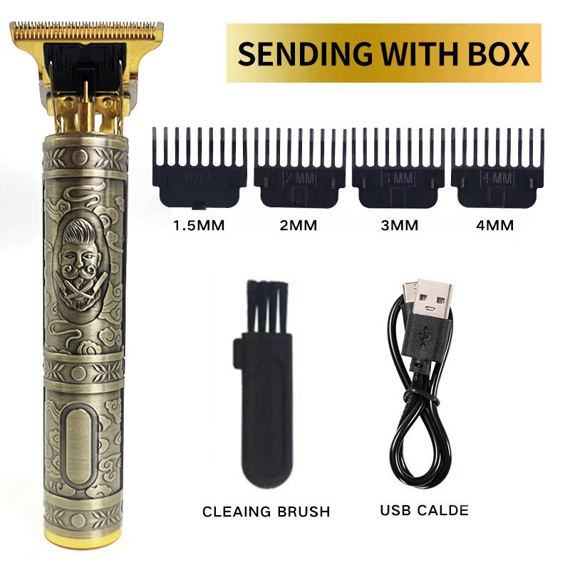 Cortadora de pelo profesional para peluqueros, recortadora universal para desbaste, recorte y afeitado, recargable para adultos.