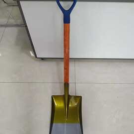 家用园艺钢锹农用平锹木柄农具铁铲工具平口大铁锹厂家供应现货