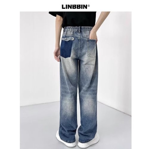 American Retro High Street Straight Leg Wide Leg Casual Pants 2024 New Style Fashion Trend Instagram Long Pants