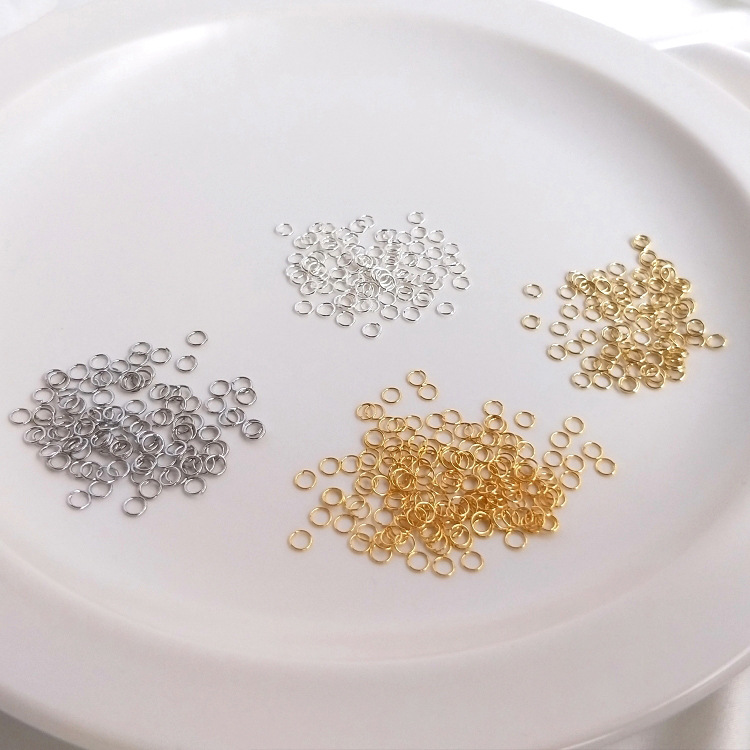 14k包金保色开口圈 手工 diy 饰品配件连接环 项链手链连接圈材料