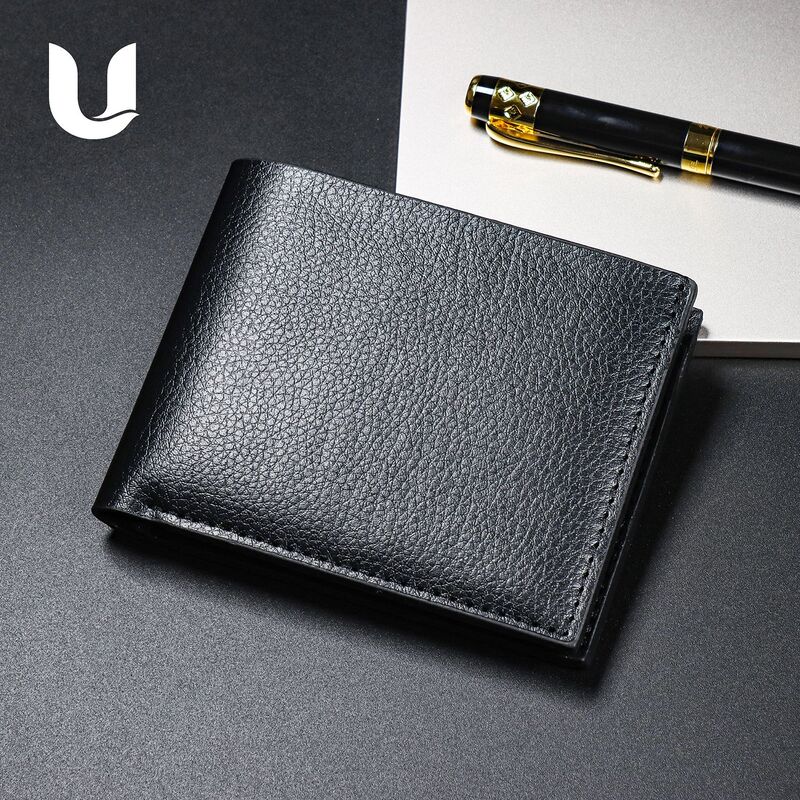 2026 New Model in Stock Men's Wallet Short Style Multi-Card Slot Fashion Casual Wallet Horizontal Style Multi-Functional Bank Card Holder