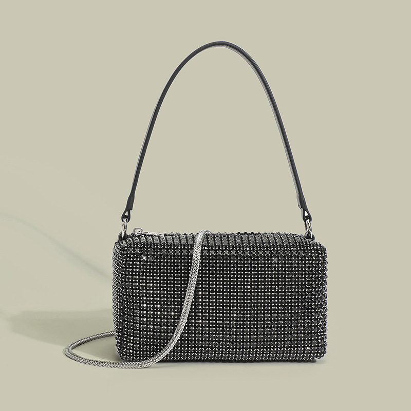 Rhinestone Full Diamond Bag - Luxury Underarm Bag, Evening Clutch, Sparkling Handbag For Women - Thumbnail 7