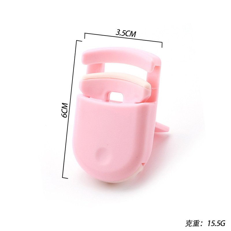 Mini Rizapestañas Portátil de Plástico, Sin Pellizcar, Clip de Pestañas de Gran Ángulo