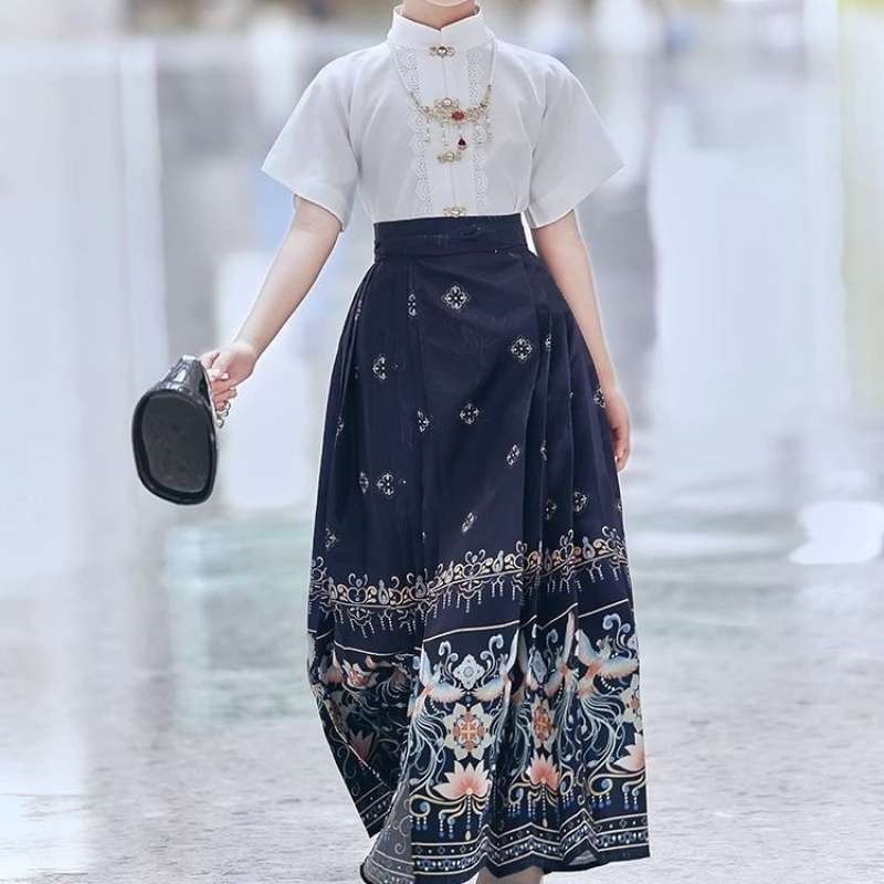 네이비 블루 컴플리트 세트 반소매