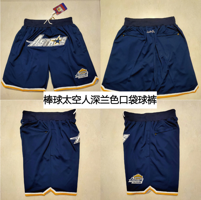 2025 Baseball Pants Dodgers Space Team Marlins Yankees Pocket Pants Summer Shorts Dense Embroidery Foreign Trade Baseball Pants