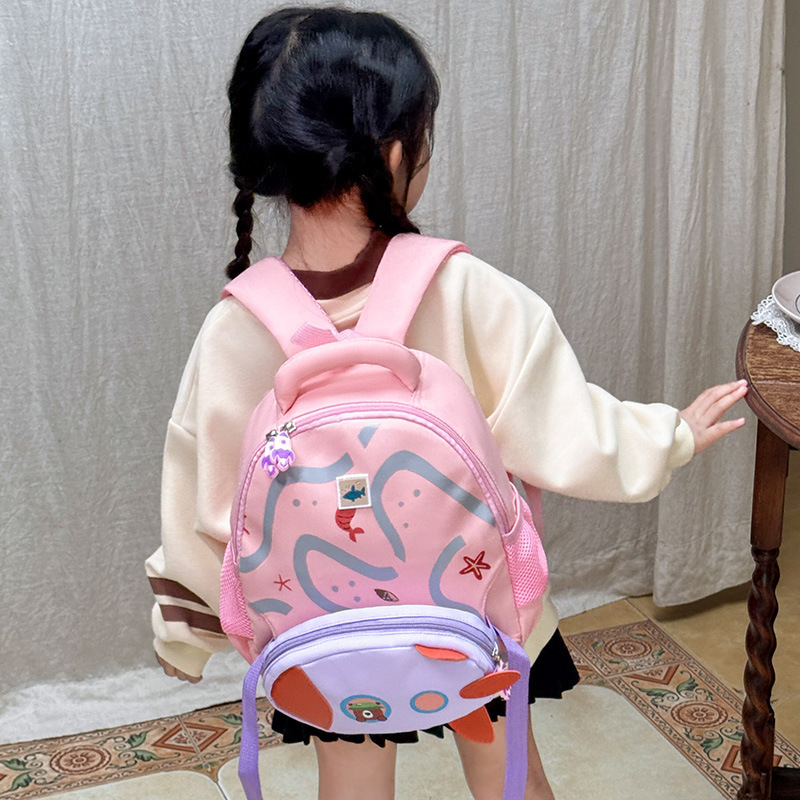 Mochila escolar para niños Dibujos animados Anime Kindergarten Mochila para niños 3-5 años Clase pequeña y media Mochila para niños y niñas Comercio exterior