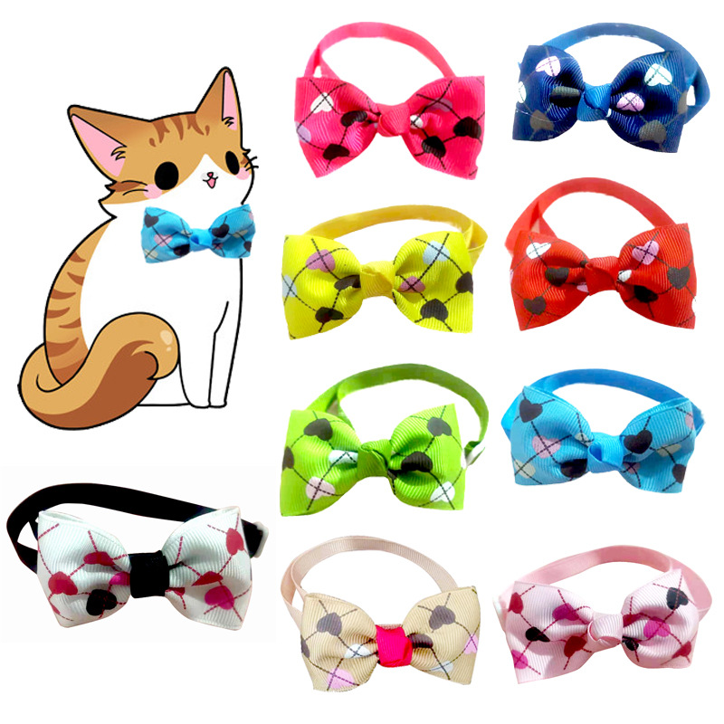 愛心款寵物領結項圈 長期穩定供貨飾品 狗狗貓咪寵物配飾可調大小