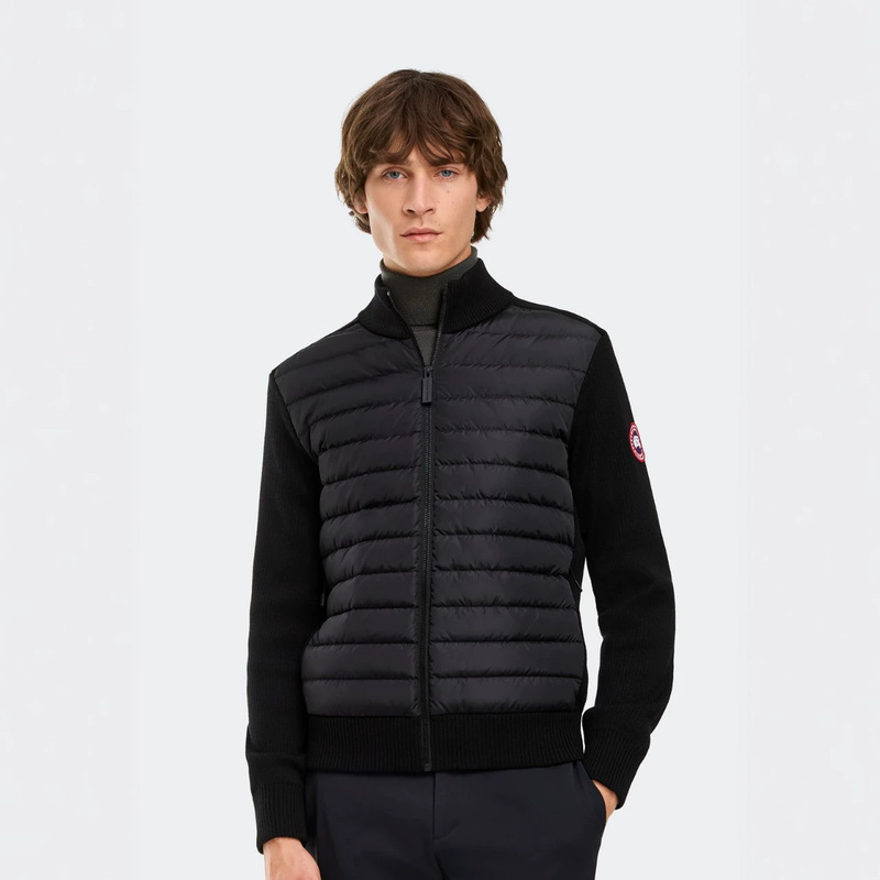 Men's Goose down Knit Jacket with Full Zipper, Lightweight down Knit Jacket, Canadian Style Thin Coat 6830m Men's Goose down Knit Jacket with Full Zipper, Lightweight down Knit Jacket, Canadian Style Thin Coat 6830m