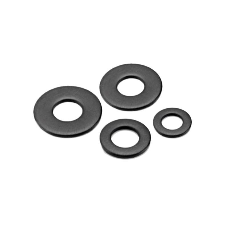 黑色304不锈钢平垫圈垫片平介子黑锌无油M2M2.5M3M4M5M6M8M10M12