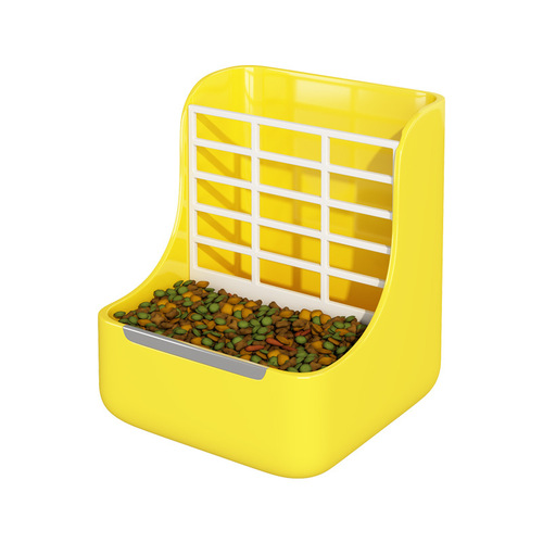 Rabbit food box, anti-picking trough feeder, Dutch pig and chinchilla feed bowl, fixed anti-turning food bowl, two-in-one grass rack