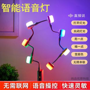 USB voice control night light intelligent voice light bedroom sleep bedside baby feeding eye protection lamp