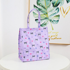Cartoon Japanese cute waterproof foldable storage insulation bag lunch bag fresh ice bag lunch box bag picnic bag