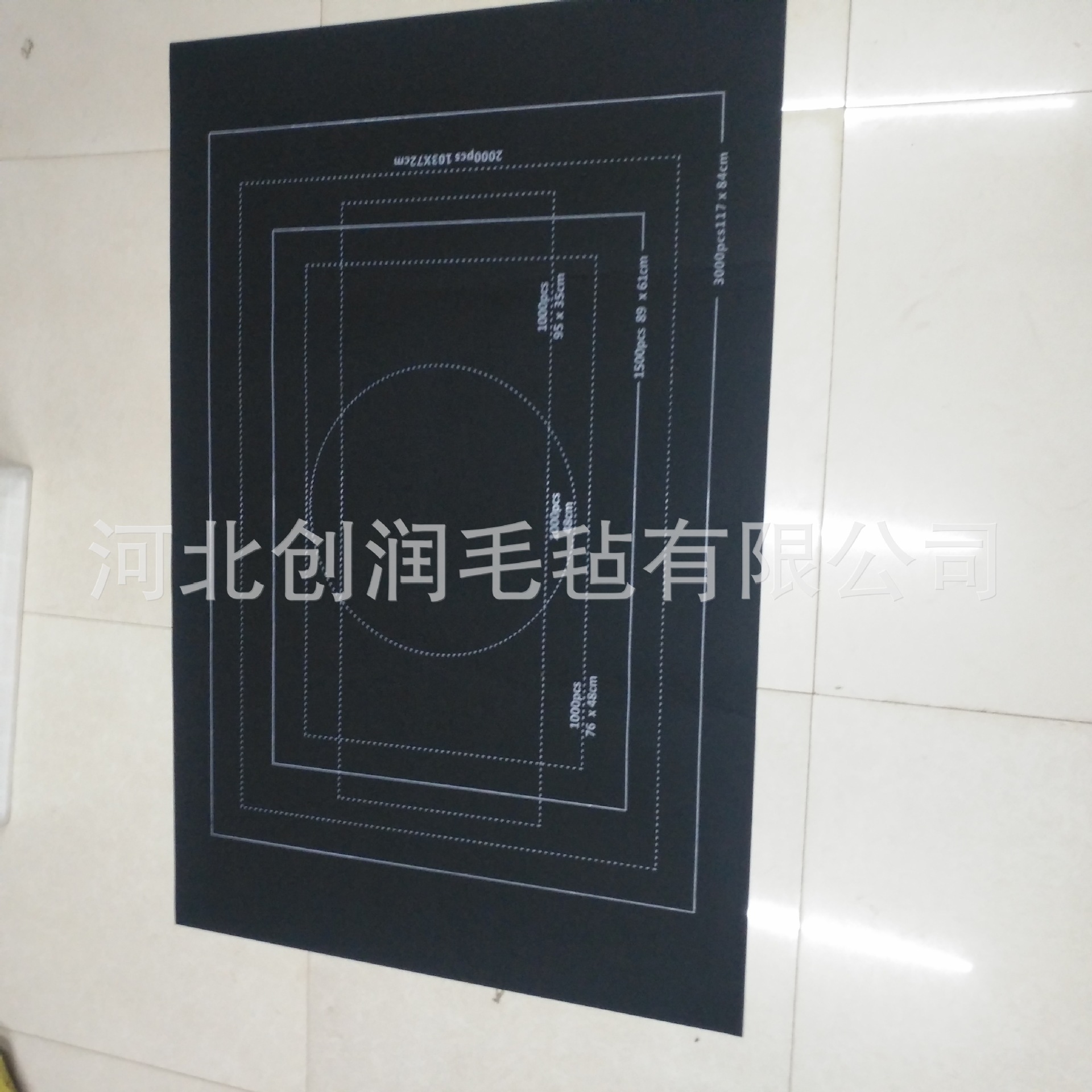 En stock nuevo fieltro rompecabezas estera rompecabezas manta de almacenamiento 2000 piezas 3000 piezas rompecabezas de los niños estera de almacenamiento al por mayor