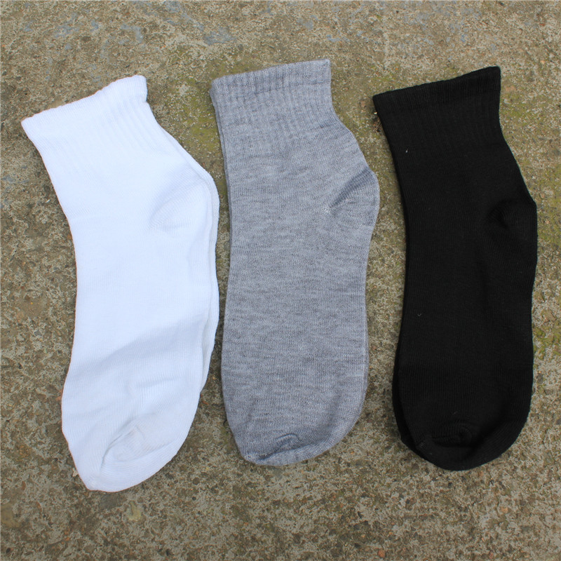 Polycotton mid-calf-mixed color-nude socks