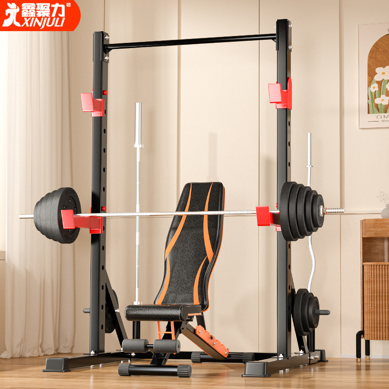 pequeño marco en cuclillas simple tipo medio marco multifuncional marco de empuje horizontal libre barra horizontal pequeño pórtico equipo de ejercicios físicos