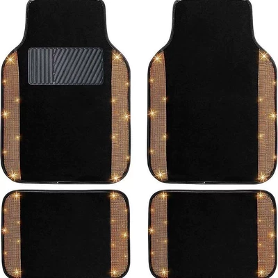 Avtomobil döşəmə paspasları – dirt-blocking mats, available for dropshipping - sequin-style-6-3344cmrear-row-two-piece-setcrystal-velvet