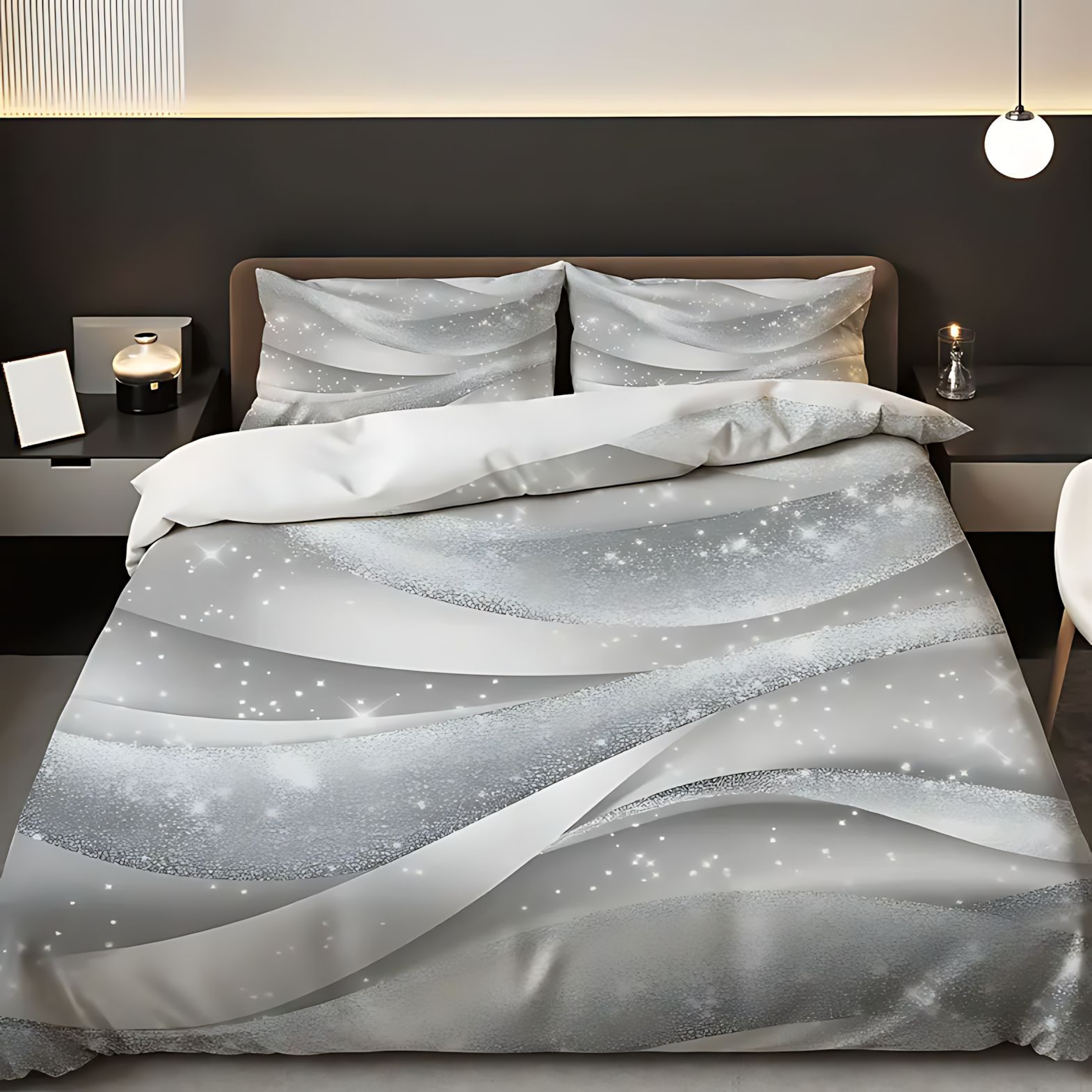 TEMU / JIT comercio exterior transfronterizo para tela brillante impresión digital de alta definición set de edredón