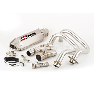 17-21, Motorcycle exhaust pipe - front-section-small-hexagonal-d