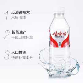 娃哈哈纯净水饮用水瓶装水瓶身或有划痕整箱批发350ml/596ml/瓶