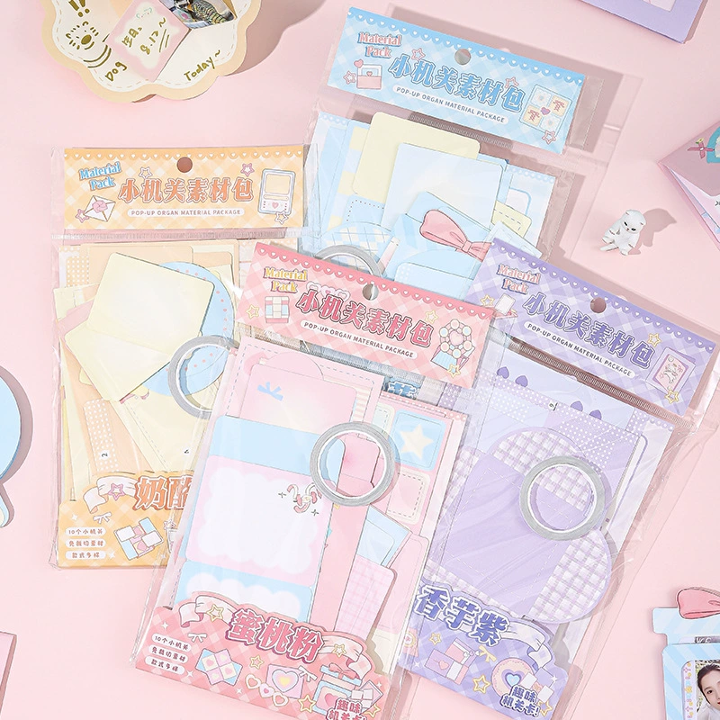 Серия Yujian Eslite Cute Workshop - набор материалов для небольших механизмов, забавный материал для украшения журнала «сделай сам», бумага