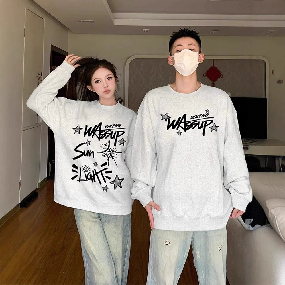 Высокое качество корейской серии высокого уровня чувство нишевые специальные пары наряд 2024 новый свитер весна, осень и зима супер огненное пальто