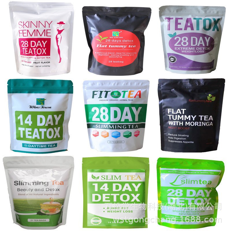 非洲出口28days teatox茶包detoxlose weight 14day Slimming tea