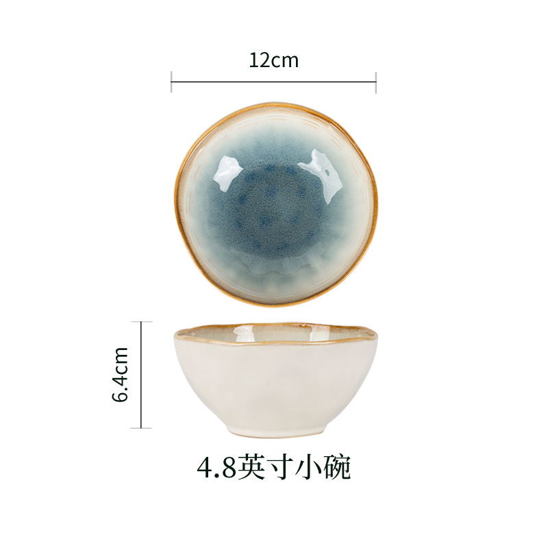 Fábrica de cerámica de Yuquan venta directa de platos de comedor caseros europeos platos de ensalada de forma especial platos de platos de cerámica de lujo ligeros platos