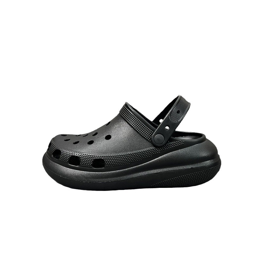 퍼프 클라우드 커플 슬리퍼 홀 신발 여성의 여름 새로운 두꺼운 단독 신발 안티 슬립 캐주얼 비치 샌들