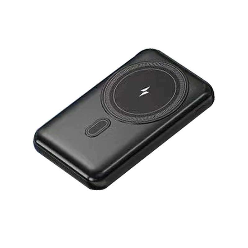 Mini banco de energía de pantalla digital inteligente de 10000 mAh, carga rápida inalámbrica de gran capacidad, fuente de alimentación móvil portátil