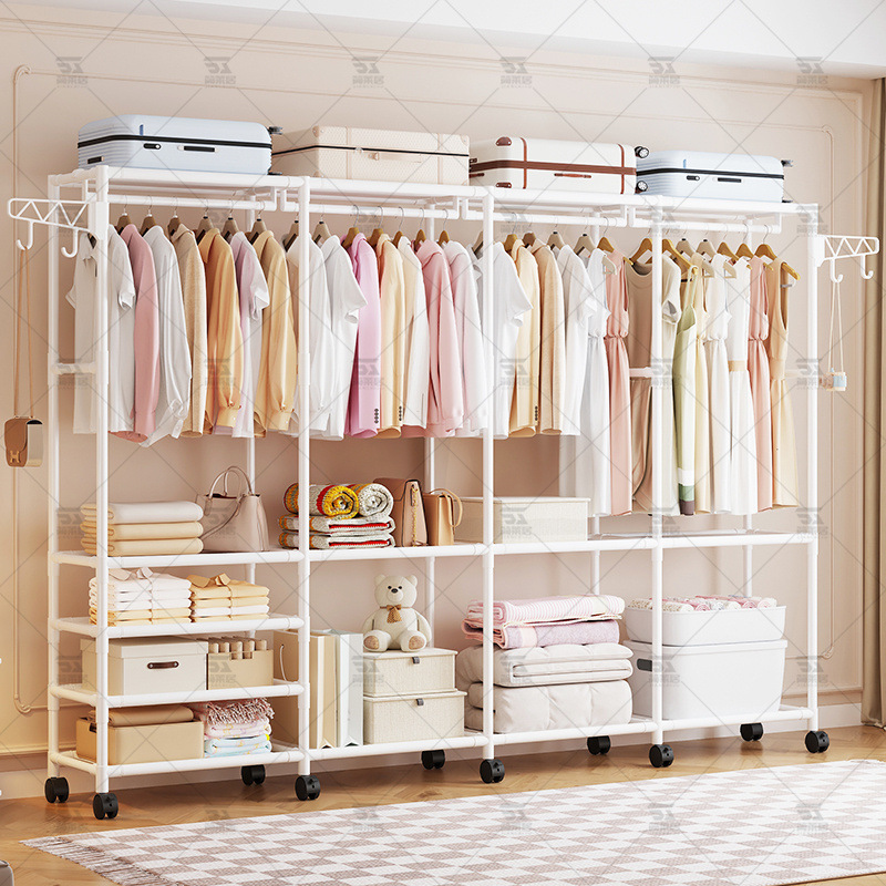 Percha de ropa multifuncional, piso, percha de ropa simple, percha de ropa para dormir, estante de ropa de moda reforzado doméstico
