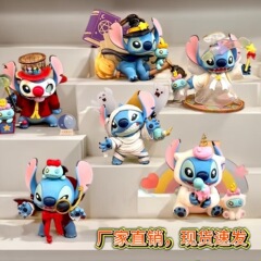 跨境星际宝贝史迪仔搞怪日记盲盒手办潮玩公仔史迪奇桌面摆件玩偶