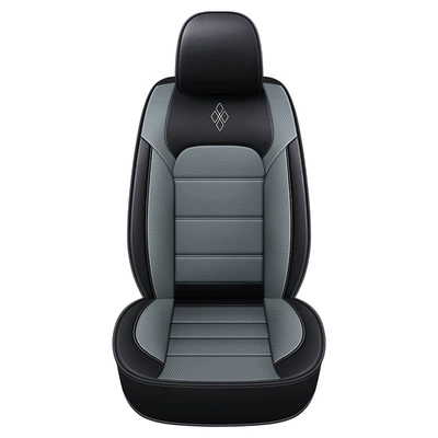Cross-Border Ebay Car Seat Cushion, Seat cushion, seat cover - black-gray-front-single-seat