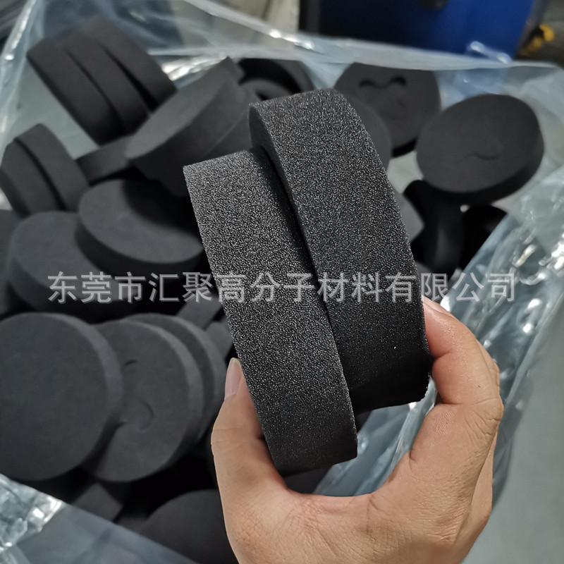 厂家供应60PPI电子爆破棉 防尘过滤海绵圆片 滤芯圆柱过滤片材